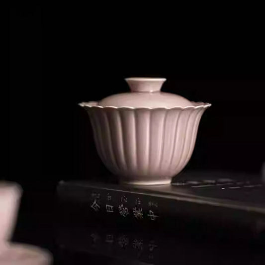 Purple Red Pattern Chrysanthemum Petals Gaiwan Chaliland