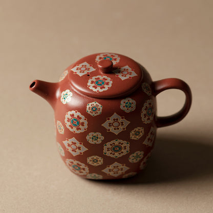 Purple clay - Pagoda Flower tea pot - 130ML Chaliland