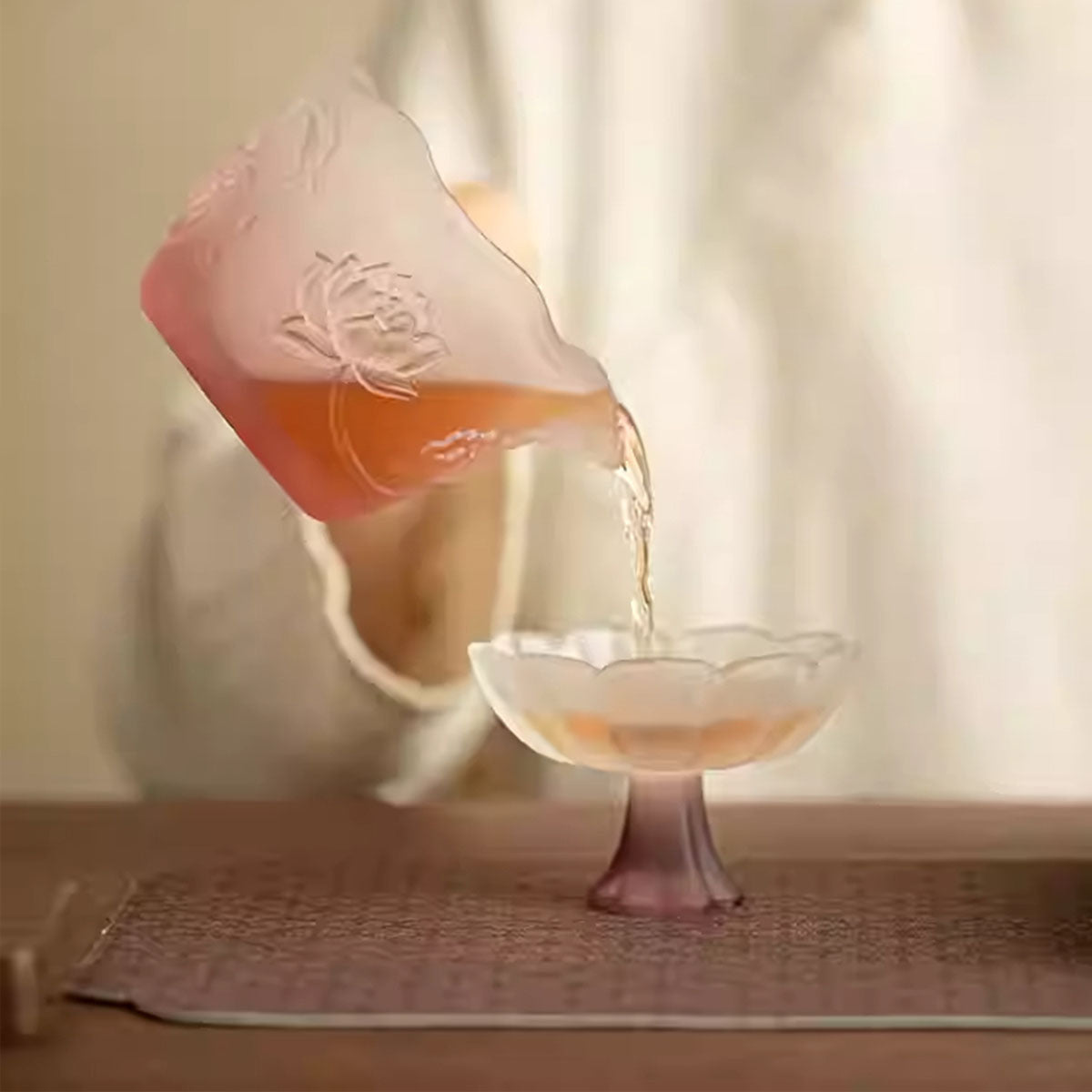 Glass-Radiant Glass Goblet – Lotus Whisper Series 50ml Chaliland