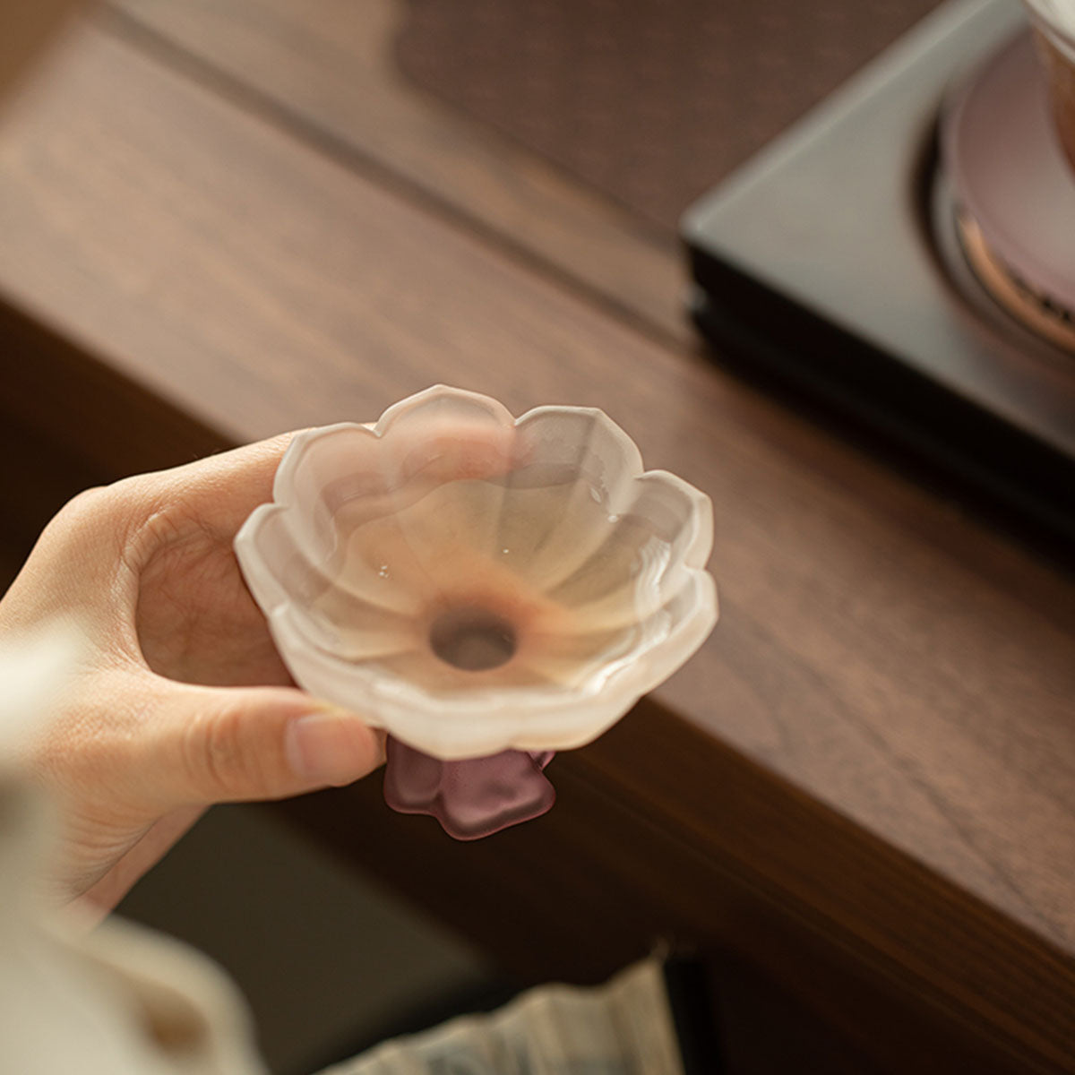 Glass-Radiant Glass Goblet – Lotus Whisper Series 50ml Chaliland