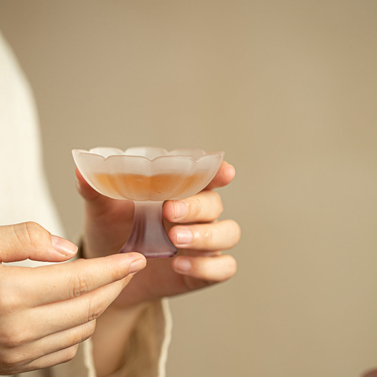 Glass-Radiant Glass Goblet – Lotus Whisper Series 50ml Chaliland