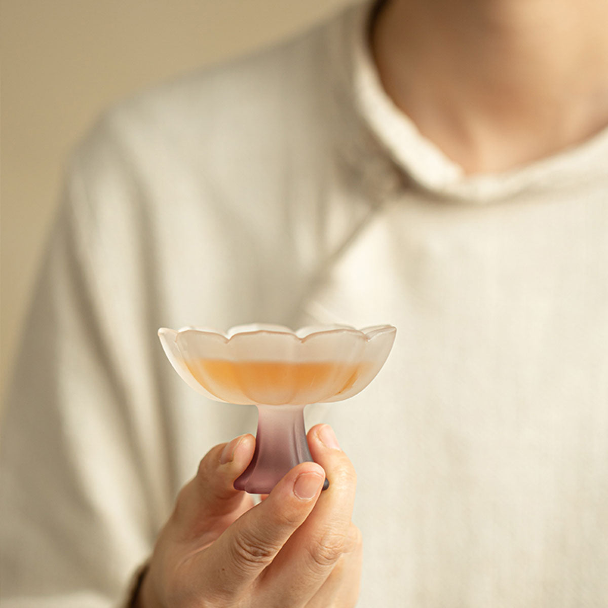 Glass-Radiant Glass Goblet – Lotus Whisper Series 50ml Chaliland