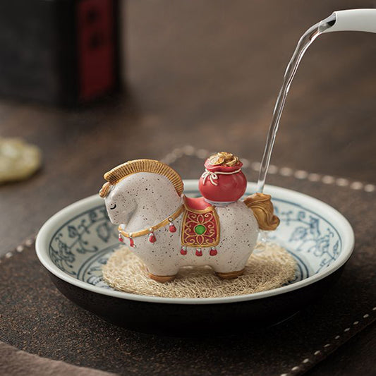 Resin - Chinese Auspicious Horse - Riding on the horse brings good fortune Chaliland