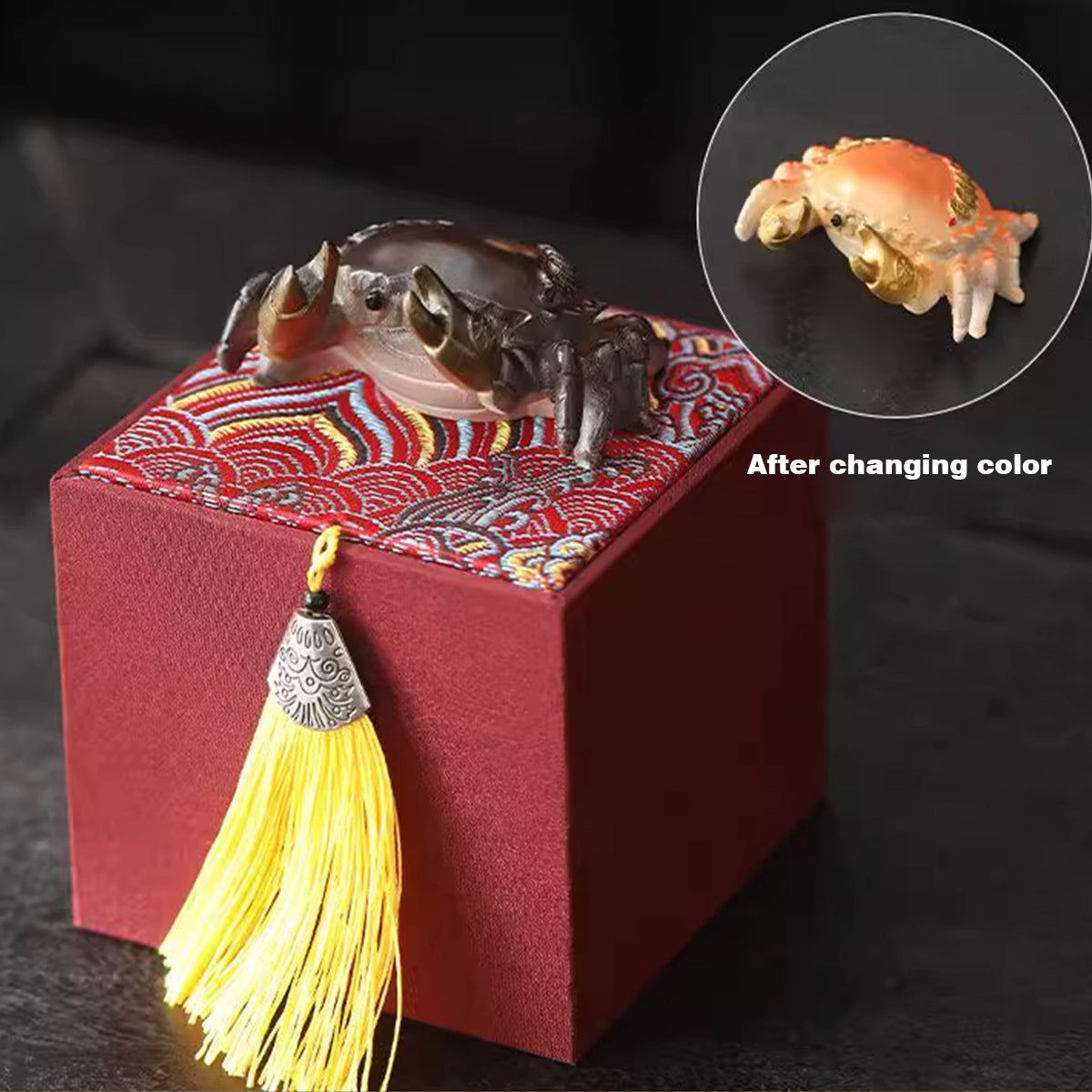 Resin-Color-changing pet crab (wealthy) Chaliland