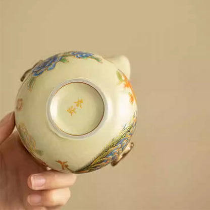 Ru Kiln - Peacock Handheld Pot - 200ML Chaliland