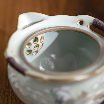 Ru Kiln - Snowscape Portable Tea Set 190ml Chaliland