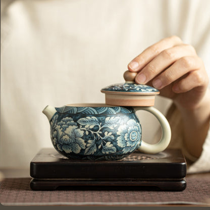 Ru Kiln - Splendidly Decorated Xi Shi Pot - 220ml Chaliland