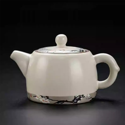 Ru Kiln-Plum Blossom Well-Fence Teapot 280ml Chaliland