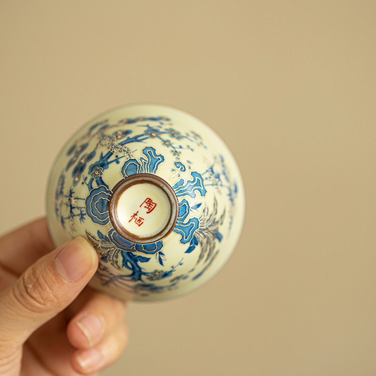 [Ru Kiln]Three Friends Of Winter Small Teacup 55ml Chaliland