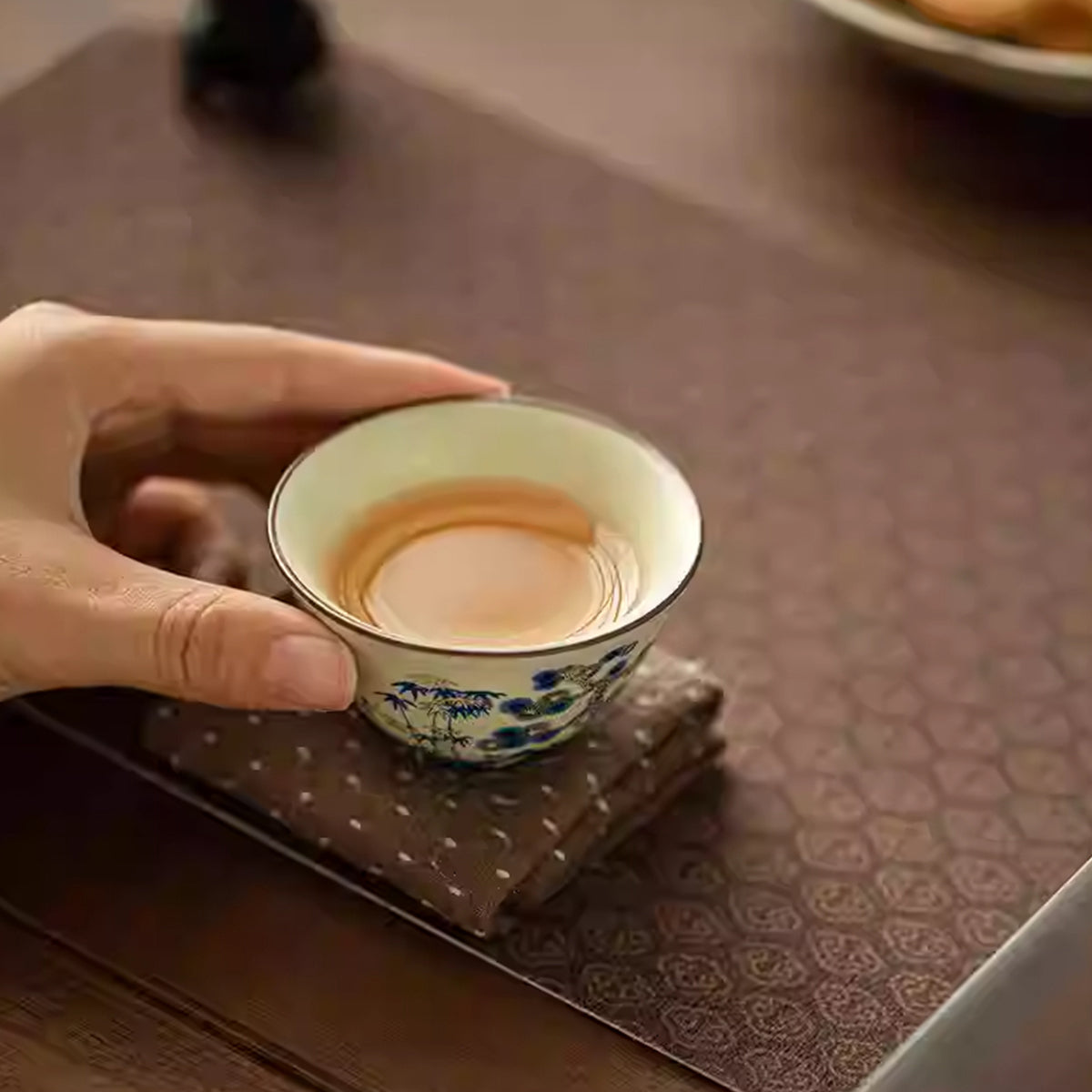[Ru Kiln]Three Friends Of Winter Small Teacup 55ml Chaliland