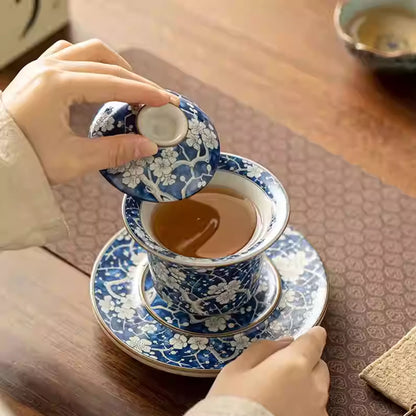 Ru Kiln-Ice Blue Plum Blossom Gaiwan 160ml Chaliland