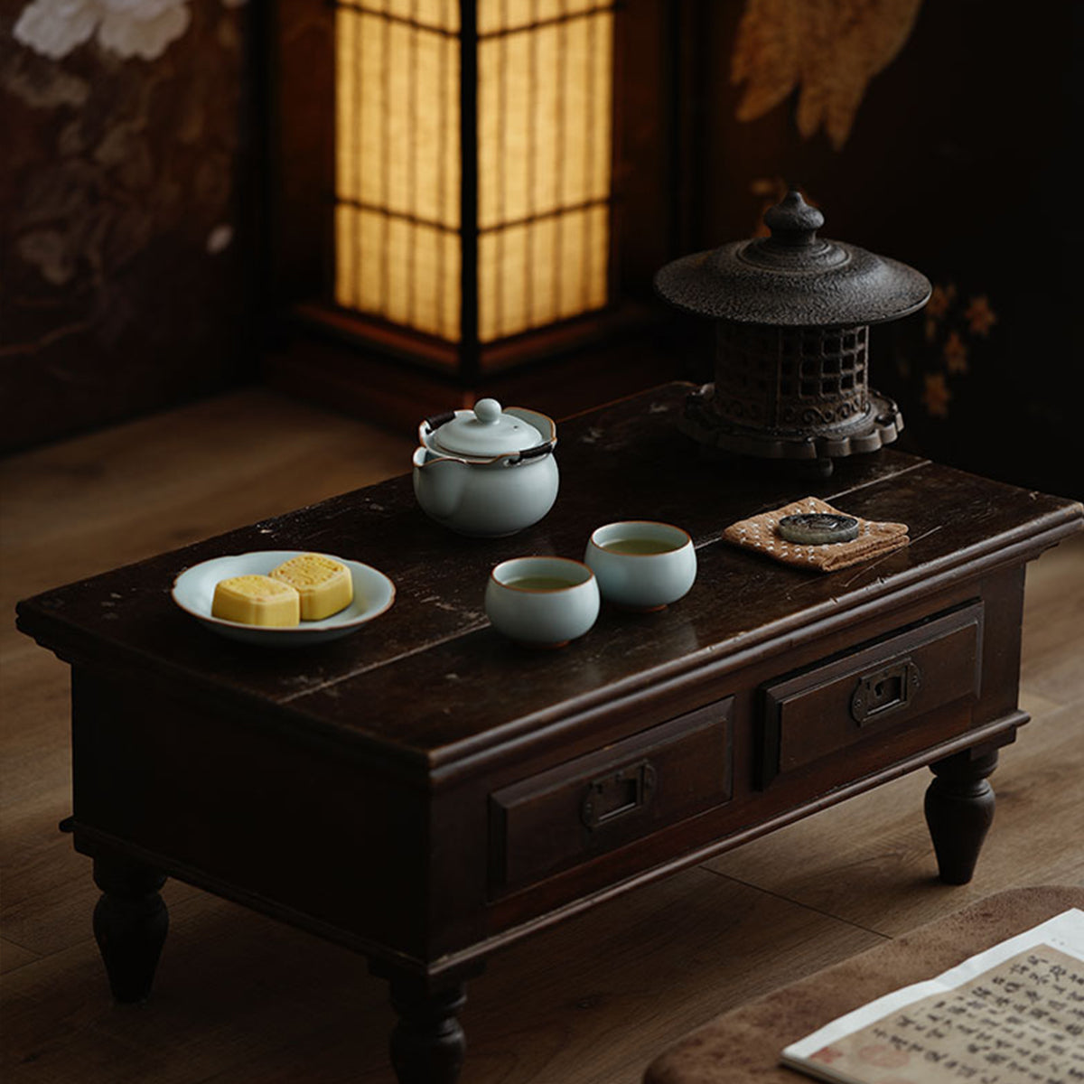 Ru Kiln-Sky Blue Ru Kiln Hand-Grip Teapot 330ml Chaliland