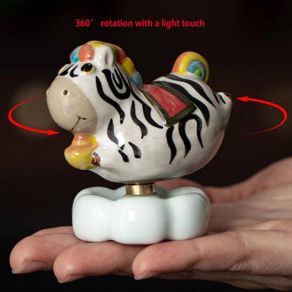 Small Zebra Ceramic Ornament