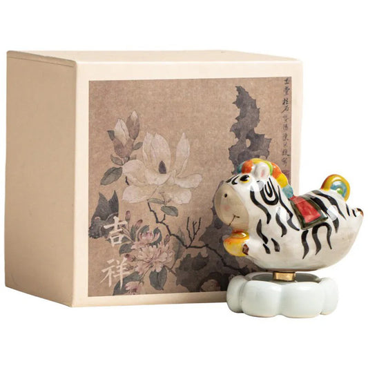 Small Zebra Ceramic Ornament