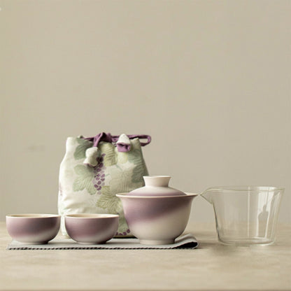 Smoky and colorful portable tea set Chaliland