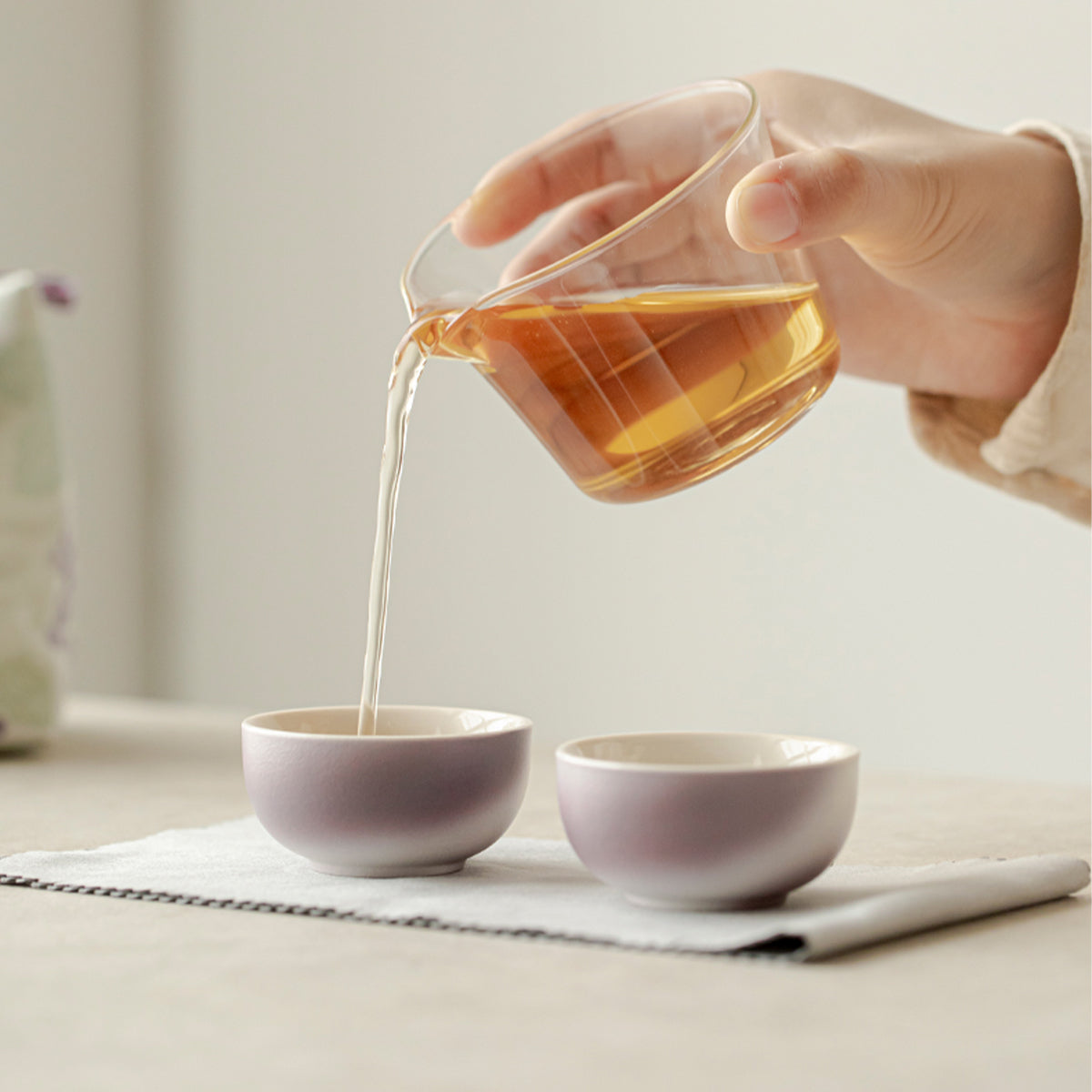 Smoky and colorful portable tea set Chaliland