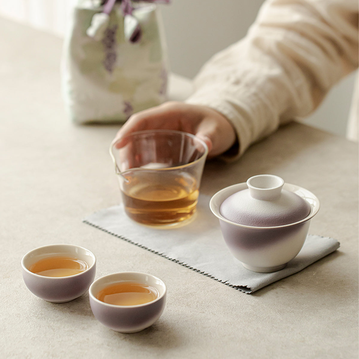 Smoky and colorful portable tea set Chaliland