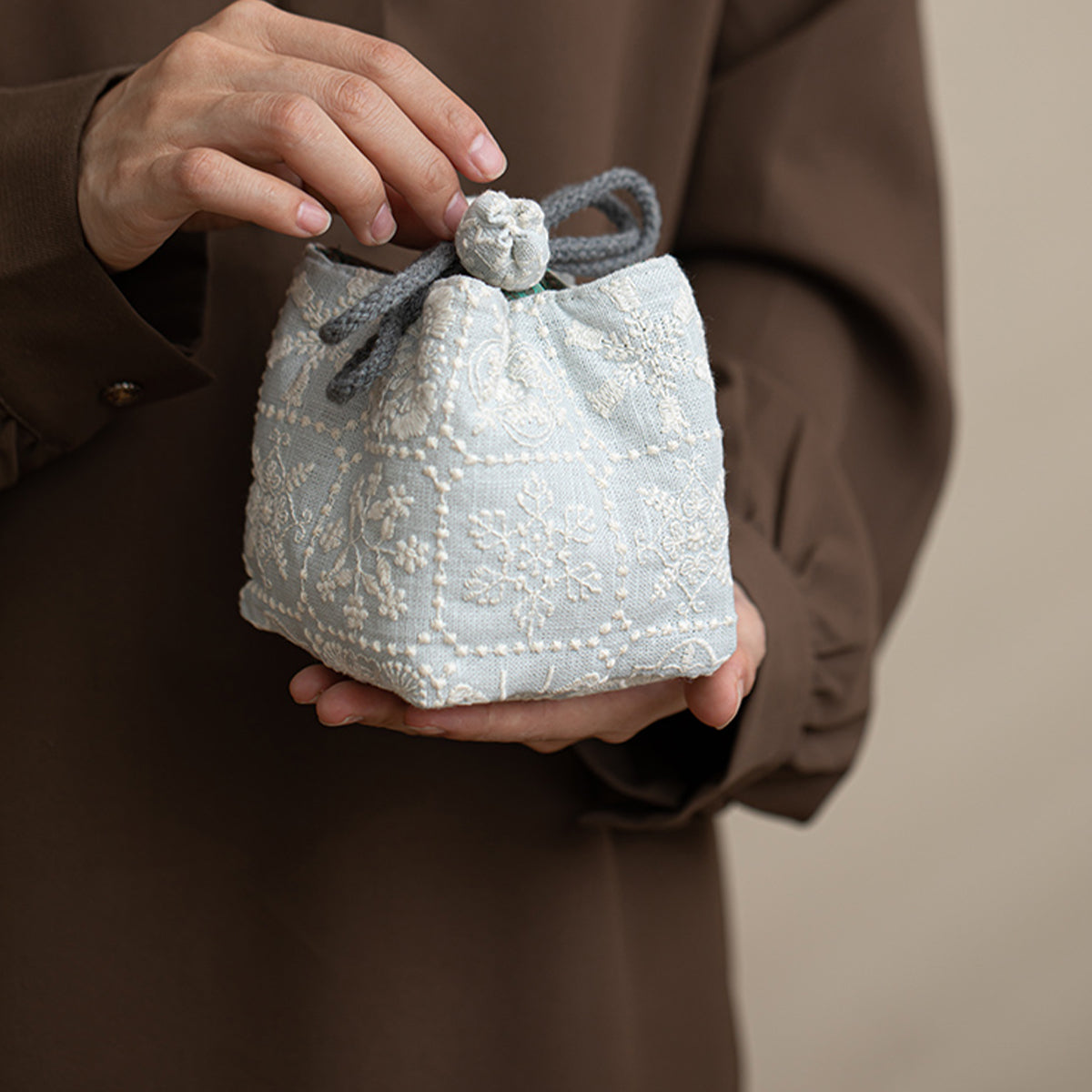 Underglaze painted hand-drawn colorful orchids Chaliland