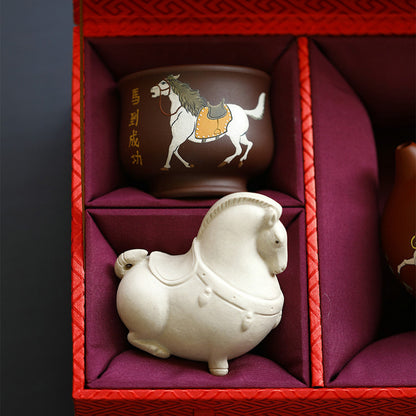 White Horse Xi Shi Teapot Gift Box Chaliland
