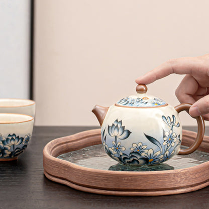 Huang Ru Kiln Qing He Series – Xishi Teapot and Two Cups Gift Set (3 pcs)-170ml Chaliland