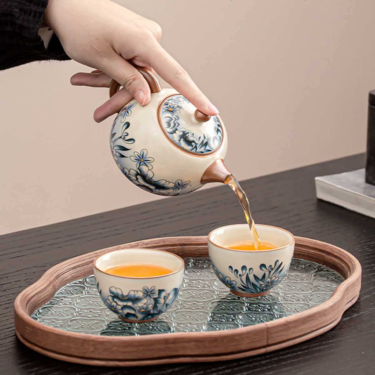 Huang Ru Kiln Qing He Series – Xishi Teapot and Two Cups Gift Set (3 pcs)-170ml Chaliland