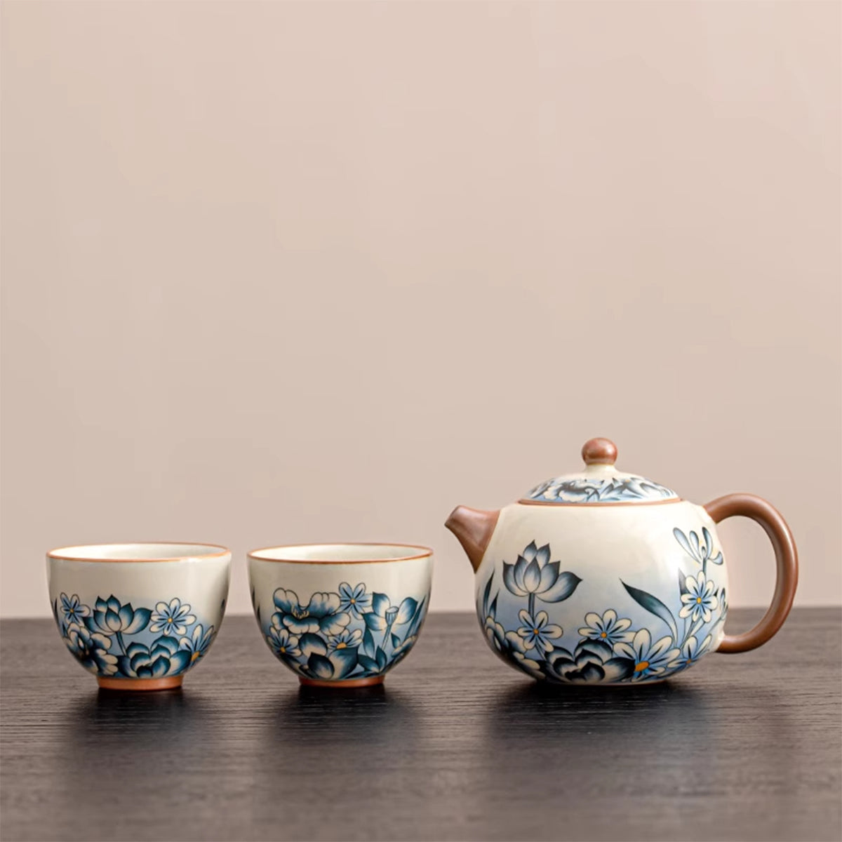 Huang Ru Kiln Qing He Series – Xishi Teapot and Two Cups Gift Set (3 pcs)-170ml Chaliland