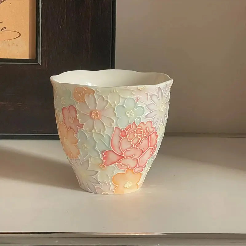 floral hand cup350ml